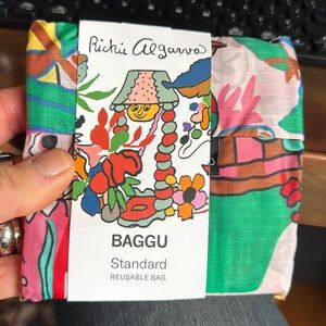 NWT BAGGU Standard Reusable Bag, Rickie Algarva Creative Growth